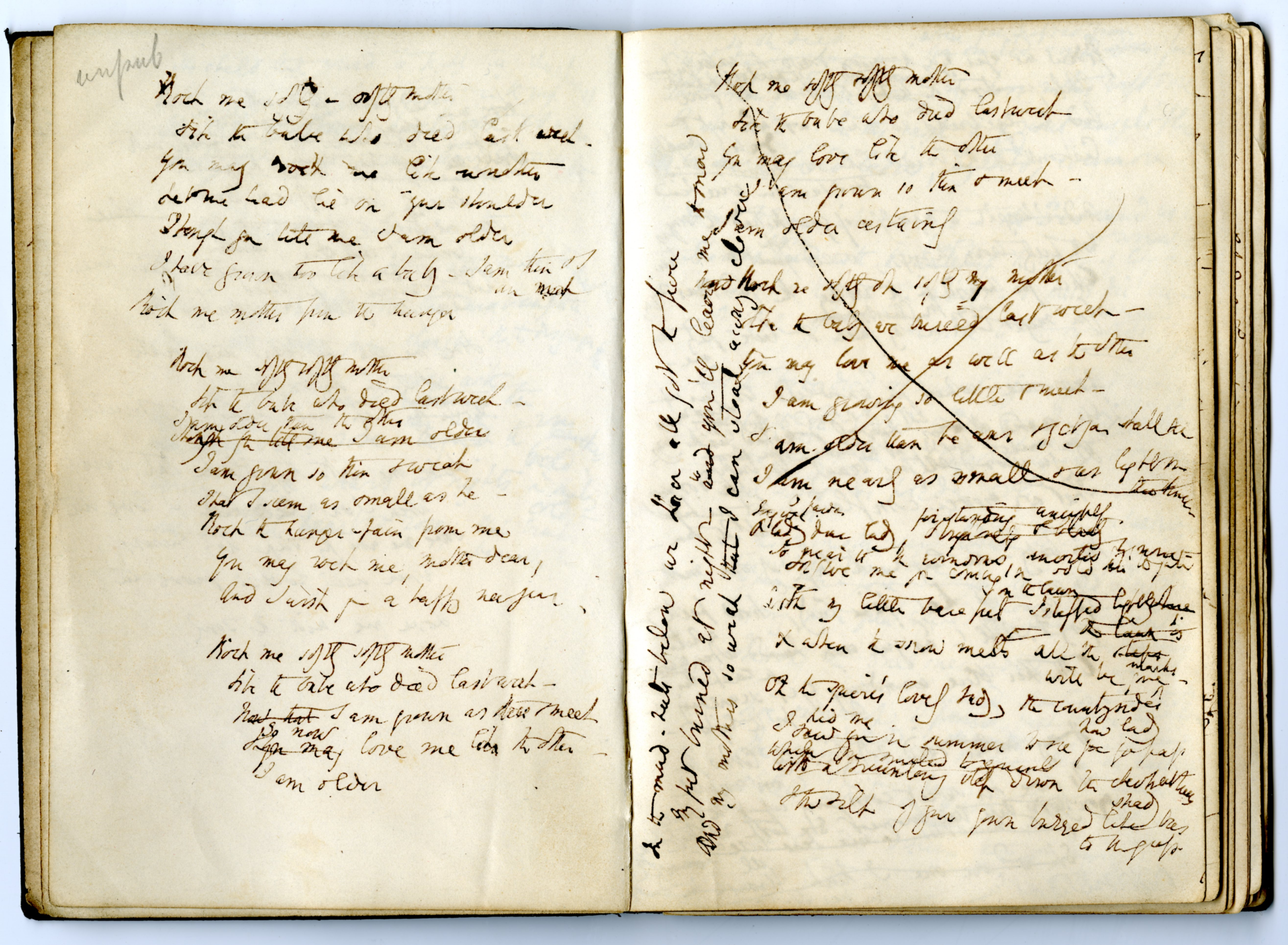 Early Poetic Drafts of Elizabeth Barrett Browning Relating to “The Cry ...