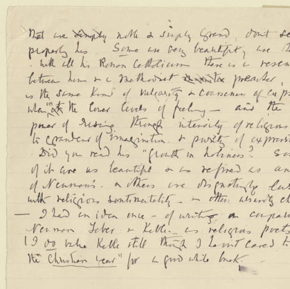 Image of Elizabeth's letter