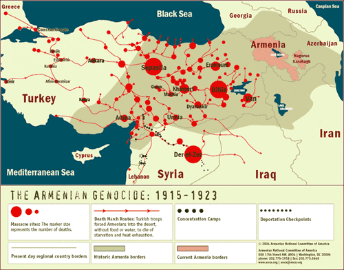 Armenian Genocide Map