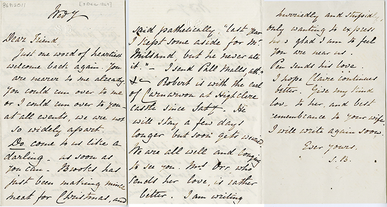 Sarrianna's Letter to Joseph Milsand