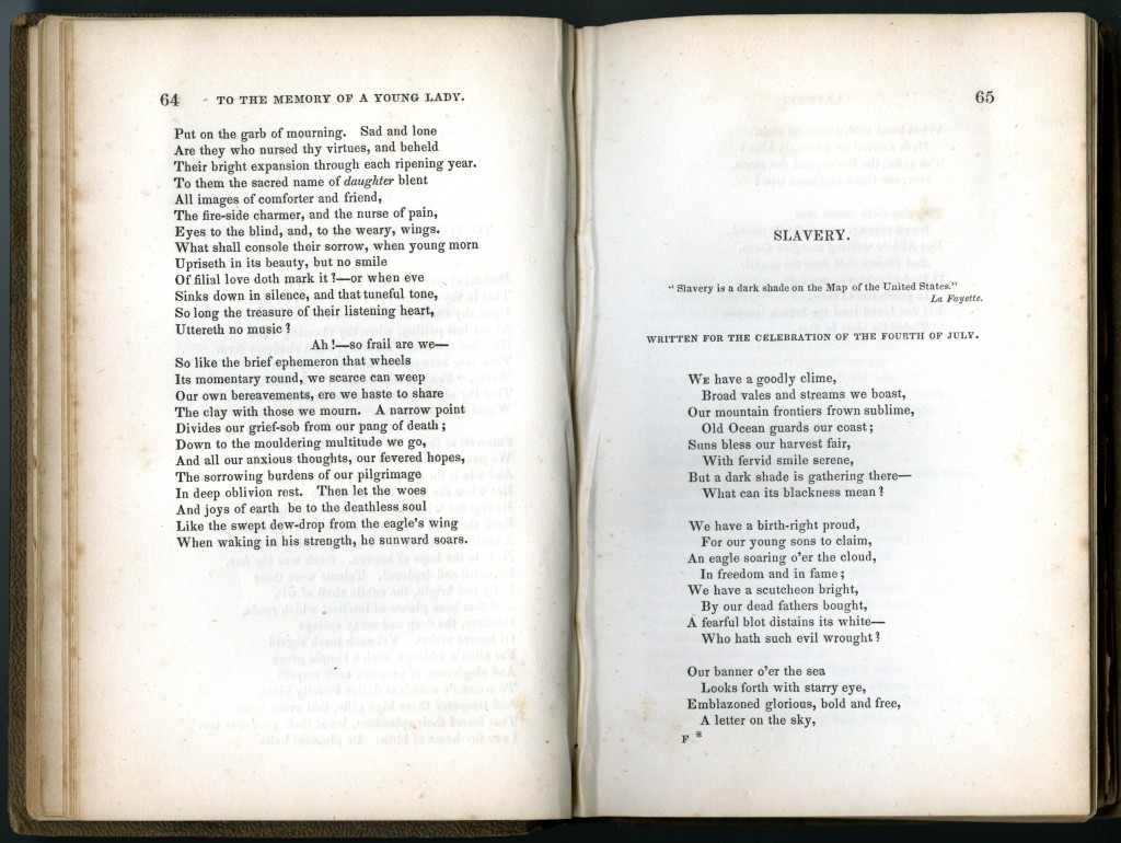Sigourney slavery poem final