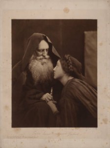 Friar Lawrence and Juliet by Julia Margaret Cameron. 1865.