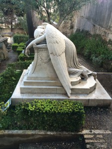 Angel of Grief by William Wetmore Story, Non-Catholic Cemetery, Rome