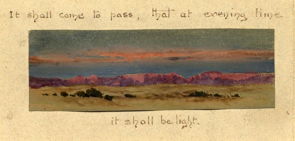 Lilias Trotter. Mountain Range and Desert. Courtesy of Ruskin Library.