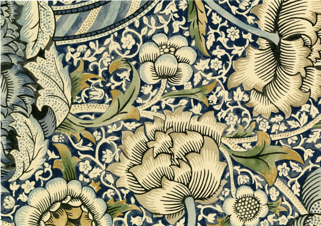 William Morris’s “Wandle” (1884). Reproduced by Sanderson. 2019.
