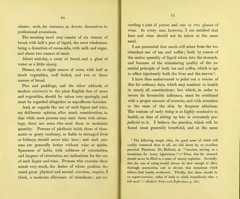 Pages 10 and 11 of Remarks details what the physician deems a regular diet so that one can ascertain whether they are eating too much or too little.