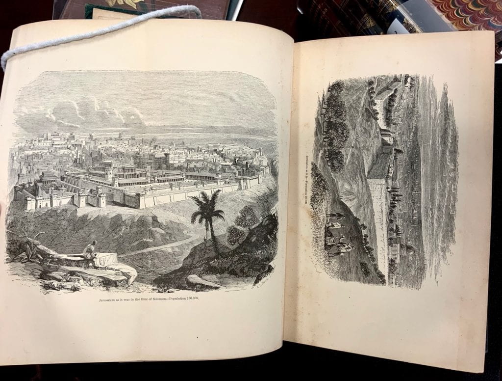 Two pictures of Jerusalem, Antiquities of the Orient Unveiled, by M. Wolcott Redding.