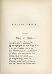 Text of E. B. Browning’s “Flush or Faunus,” in The Poetic Album (1854).