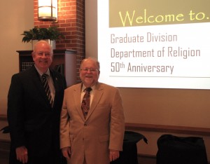 Religion 1-President Starr & Dr. Bill Bellinger, Religion Department Chair