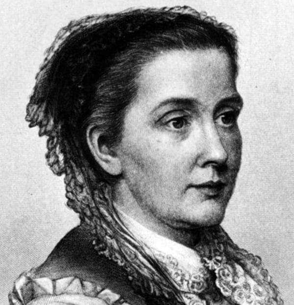 Julia Ward Howe around the time she wrote "Passion-Flowers." Image via Biography.com