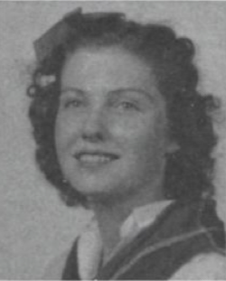 Billie Guynes' junior year photo from the 1940 "Round Up"