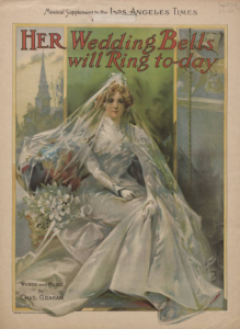 Her Wedding Bells Will Ring To-Day, 1895 (View: http://digitalcollections.baylor.edu/cdm/ref/collection/fa-spnc/id/87224)
