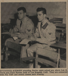Veterans Attending Night Courses Photo, Courtesy of the Texas Collection