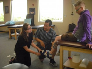 HHPR Caitlin Sears at the Robert Horry Center for Sports and Physical Rehabilitation