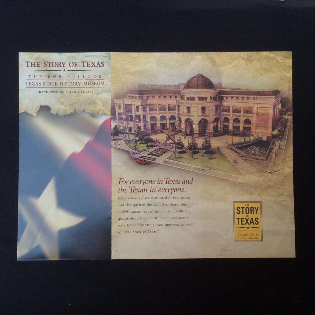 A brochure advertising the museum's opening.