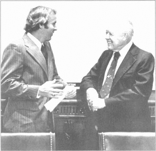 Fowler C. West and Congressman W.R. "Bob" Poage.