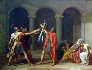 Oath of the Horatii by Jacques-Louis David 
