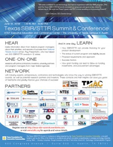 Texas SBIR/STTR Summit & Conference Flyer