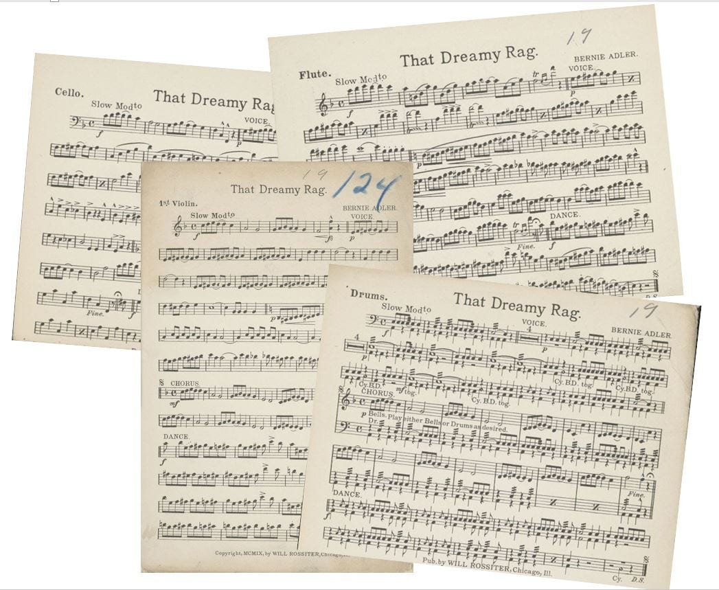 image of sheet music pages