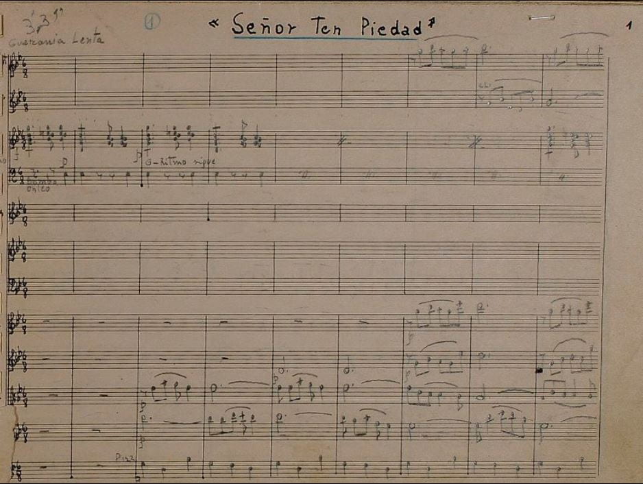 image of music score