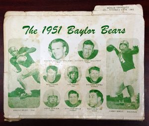 Cover of the 1951 Baylor Football Data guide. 