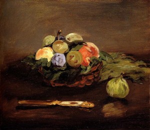 Basket of Fruits - Manet