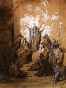 Gustave Dore - Jeremiah Preaching To His Followers 